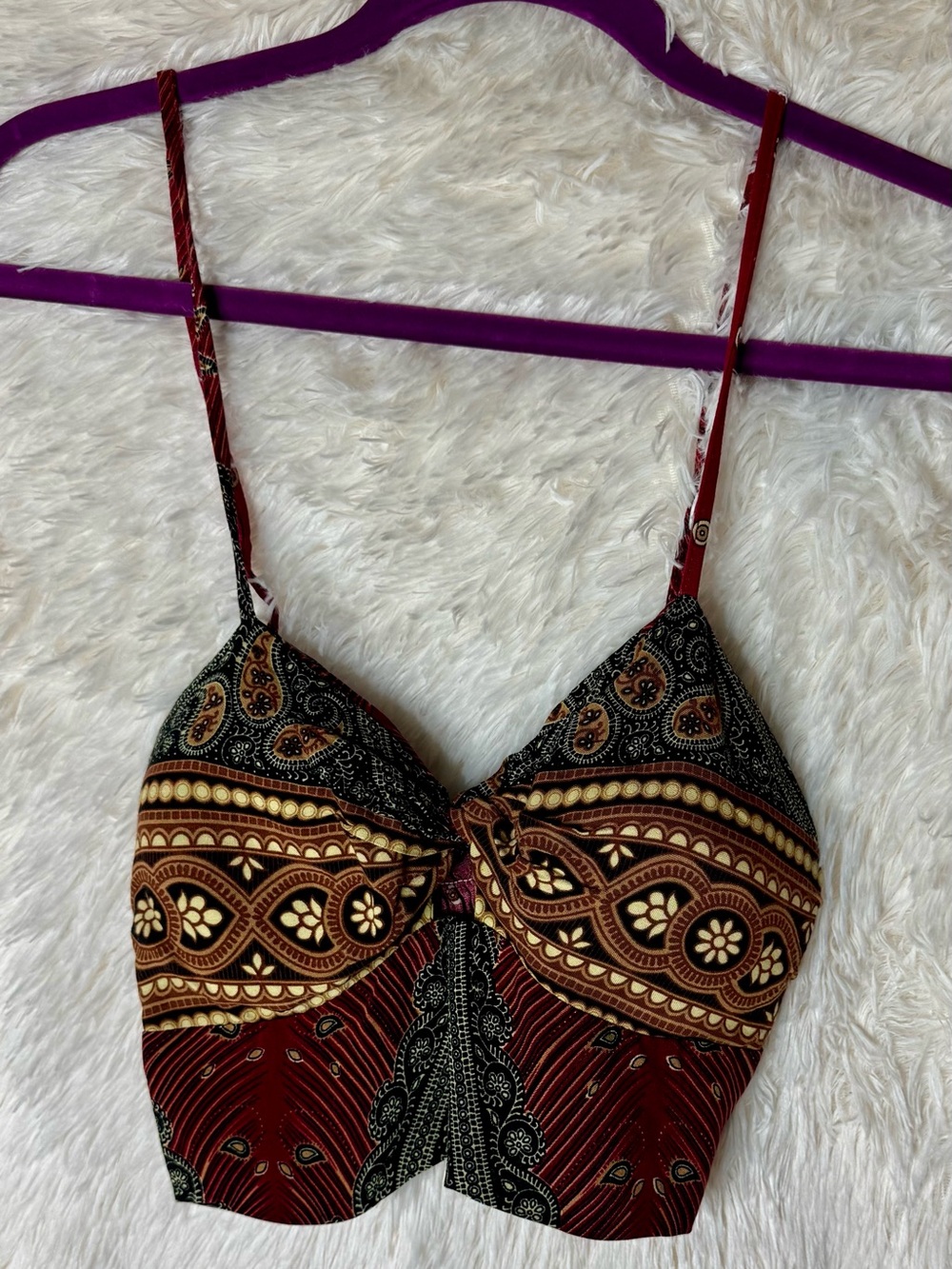 Boho Two Piece Bralette & Split Leg Harem Pants Set best xs-xl see measurements - Picture 3 of 10